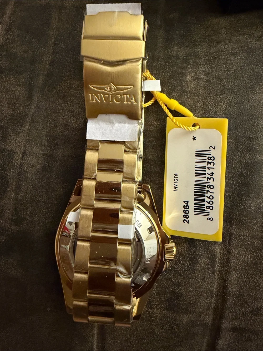 Invicta Gold Tone Men's Automatic Diver Watch - Black Dial